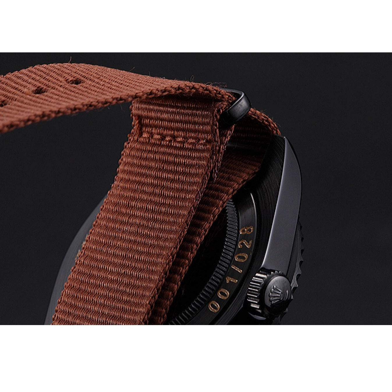 Aaa fake watches 621997 Stealth Rolex Submariner Brown 0816